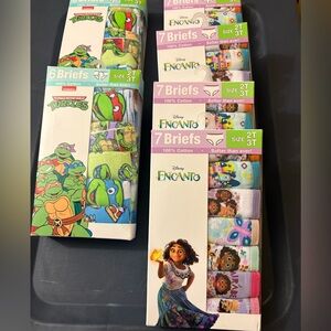 Disney Encanto and TMNT Kids Briefs - Colorful Pack